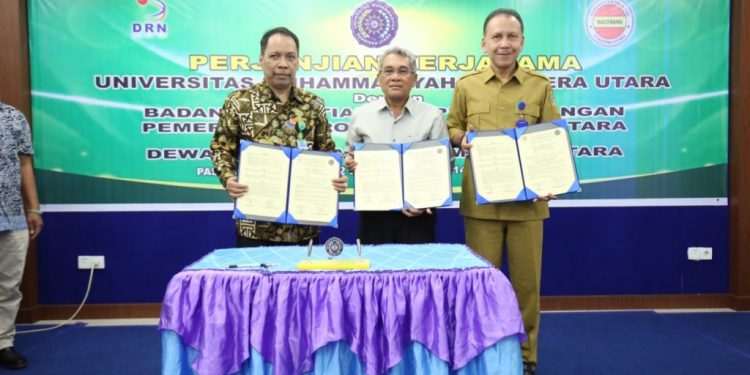 UMSU Gandeng Balitbang dan DRD Sumut Kerjasama Riset