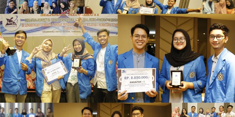 Tim Universitas Muhammadiyah Sumatera Utara sukses menjadi wakil Sumut yang lolos mengikuti ajang kompetisi debat Bahasa Inggris ( National University Debating Championship) dan Debat Bahasa Indonesia (Kompetisi Debat Mahasiswa Indonesia) tingkat nasional yang direncanakan berlangsung 13-21 Juli 2019 di Surabaya.