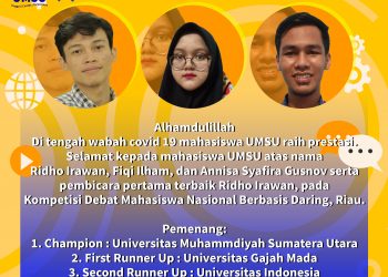UMSU Debating Society kembali lagi JUARA