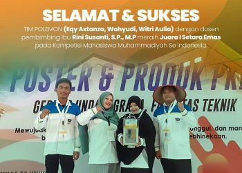 Mahasiswa UMSU Berhasil Meraih Juara I Pada Kompetisi Mahasiswa Muhammadiyah(KMM) Se-indonesia
