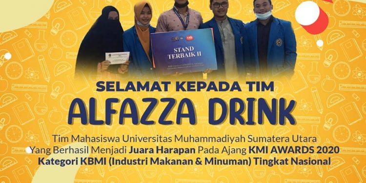 TIM MAHASISWA UMSU BERHASIL MERAIH JUARA HARAPAN PADA AJANG KEWIRAUSAHAAN MAHASISWA INDONESIA KE-XI (KMI EXPO 2020)