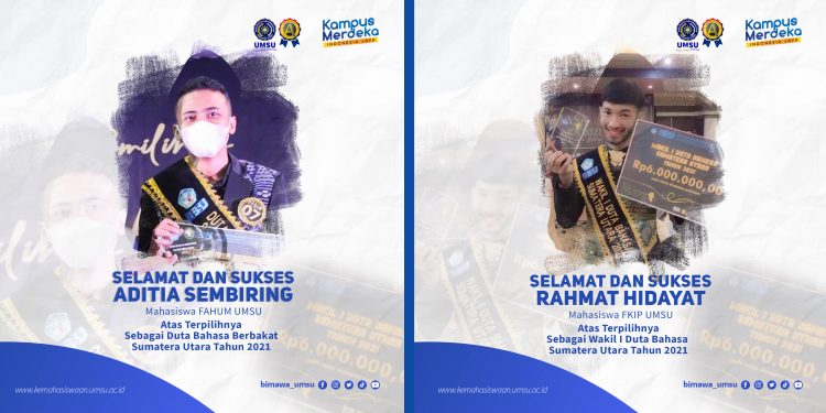 Mahasiswa UMSU Terpilih Menjadi Wakil I Duta Bahasa Sumatera Utara 2021 Dan Duta Bahasa Berbakat Sumatera Utara 2021