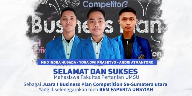 Mahasiswa UMSU Juara I Lomba Business Plan Competition Se-Sumatera