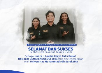 Mahasiswa UMSU Juara II Lomba Karya Tulis Ilmiah Nasional (GEMATEKNOLOGI) 2021