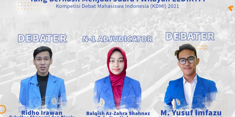 Mahasiswa UMSU Berhasil Menjadi Juara I di Lingkungan Wilayah I Pada Kompetisi Debat Mahasiswa Indonesia (KDMI) 2021