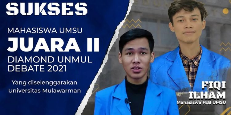Mahasiswa UMSU Berhasil Meraih Juara II Pada Ajang Diamond UNMUL Debate 2021