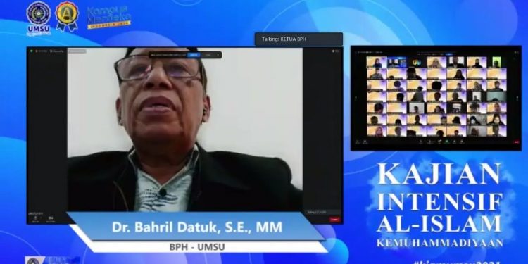 Mahasiswa UMSU Ikuti Kajian Intensif Al-Islam Kemuhammadiyahan(KIAM) Angkatan 3 Tahun 2021 Secara Daring