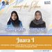 Mahasiswa UMSU Juara I Kompetisi Lomba Debat Bahasa Indonesia Mahasiswa Nasional Universitas Hangtuah 2022