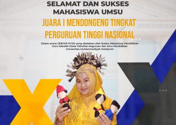 Mahasiswa UMSU juara 1 Mendongeng Tingkat Perguruan Tinggi Nasional