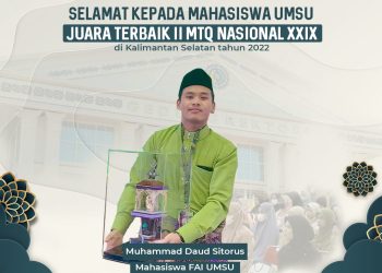 Mahasiswa UMSU Juara Terbaik II MTQ National XXIX