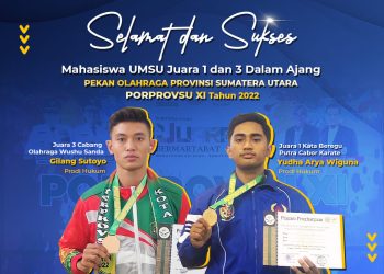 Mahasiswa UMSU Raih Juara 1 dan 3 dalam Ajang PORPROVSU XI Tahun 2022