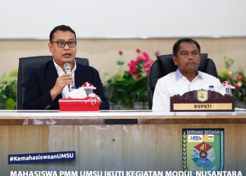 Mahasiswa PMM UMSU Ikuti Kegiatan Modul Nusantara di Serdang Berdagai