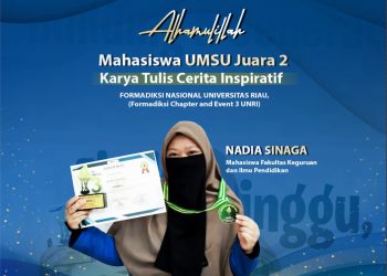 Mahasiswa UMSU Juara 2 Karya Tulis Cerita Inspiratif Dalam Ajang Formadiksi Nasional Universitas Negeri Riau