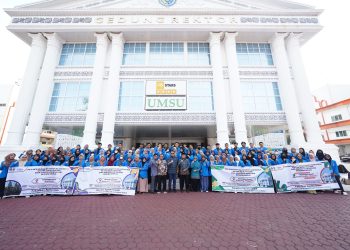 Ke 4 Negara, FAI UMSU Lepas 100 Mahasiswa KKN International