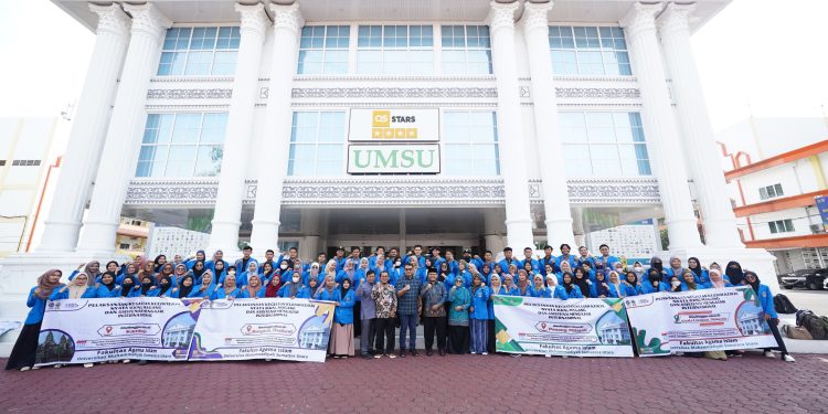 Ke 4 Negara, FAI UMSU Lepas 100 Mahasiswa KKN International