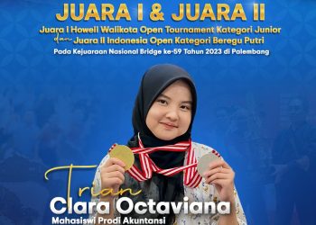 Mahasiswa UMSU  Cetak 2 Medali Sekaligus Pada  Kejuaraan Nasional Bridge ke-59 2023