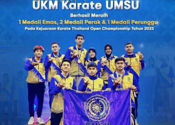 Kalahkan Belasan Negara, Mahasiswa UMSU Sukses Raih Medali Pada  Kejuaraan Karate Thailand Open Championship  2023