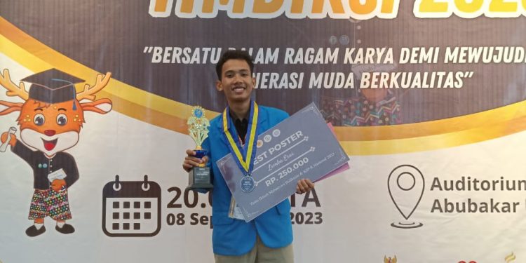 Unjuk Gigi Dalam Kejuaraan TIMDIKSI Nasional 2023, Mahasiswa UMSU Raih The Best Poster Essay