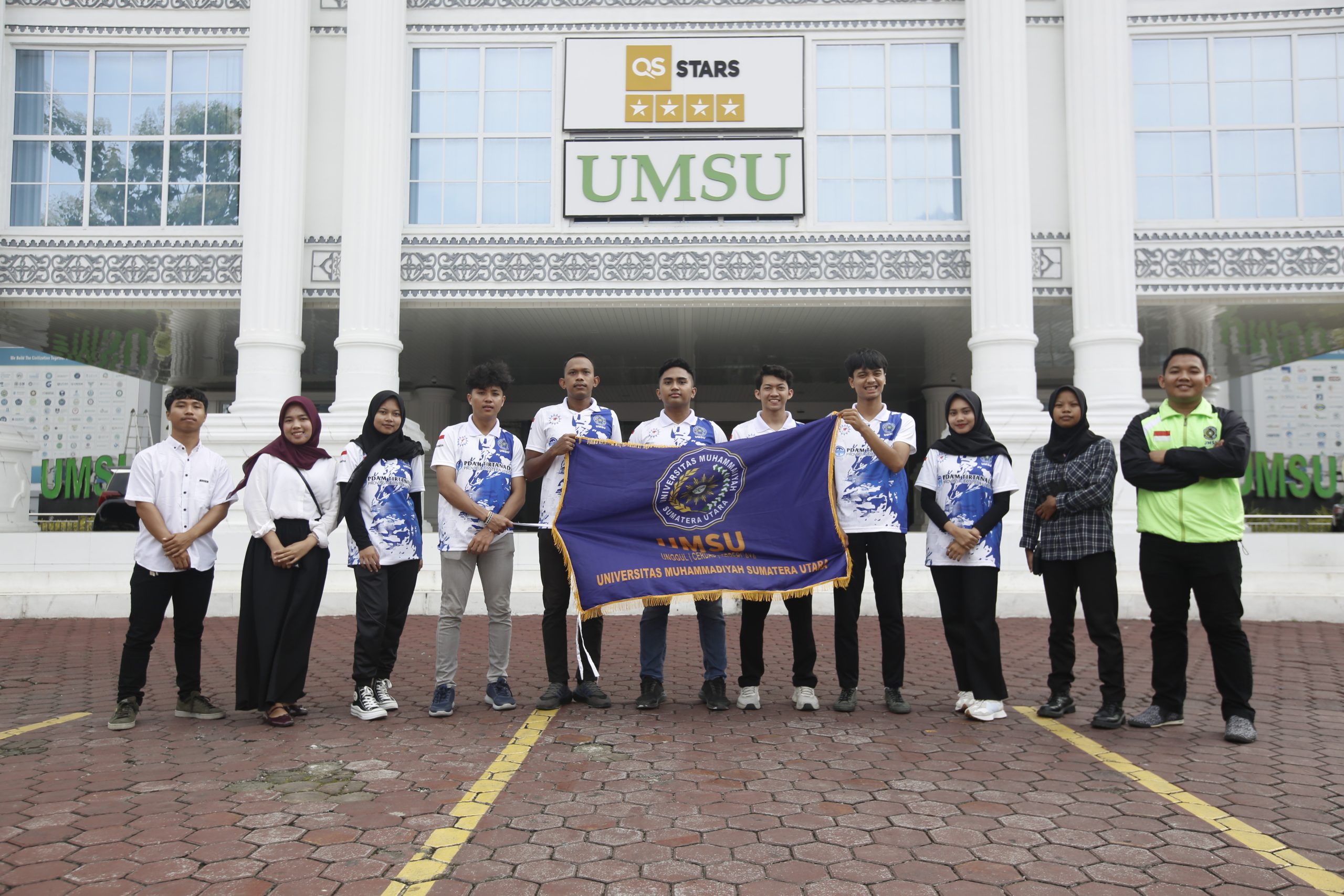 Kontingen UMSU menuju Milo Open Karate Champhionship ke-23 Tahun 2024