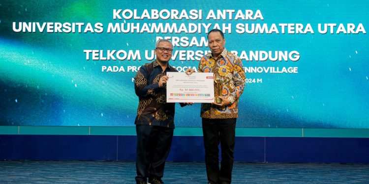 UMSU Terima Penghargaan Universitas Terbaik Program Innovillage dari Telkom University