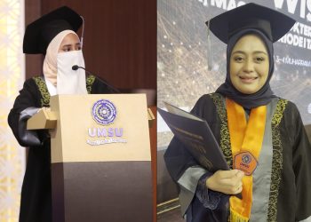 Dua Mahasiswi UMSU Asal Singapura dan Malaysia di Wisuda