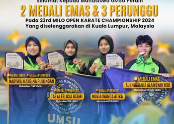 Atlet Karate UMSU Sabet 5 Medali  Kejuaran Internasional Milo Open Karate Championship 2024