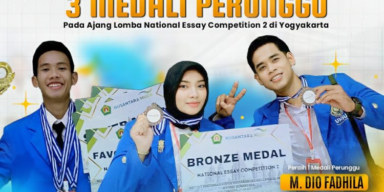 Mahasiswa UMSU Raih 4 Medali Pada Ajang National Essay Competition 2024