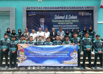 Rektor UMSU Lepas 21 Mahasiswa Atlet Menuju PON XXI Aceh-Sumut 2024