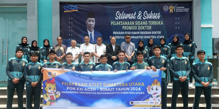 Rektor UMSU Lepas 21 Mahasiswa Atlet Menuju PON XXI Aceh-Sumut 2024
