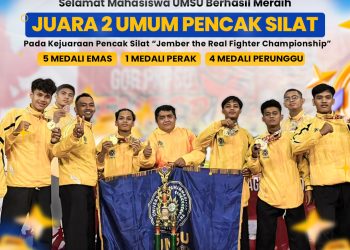Atlet Pencak Silat UMSU Raih Juara II Umum  Pada Ajang Jember  Championship
