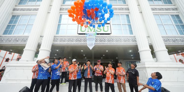 Sambut Milad Muhammadiyah, UMSU dan LPO PWM SUMUT Sukses Gelar Run Mu 2024