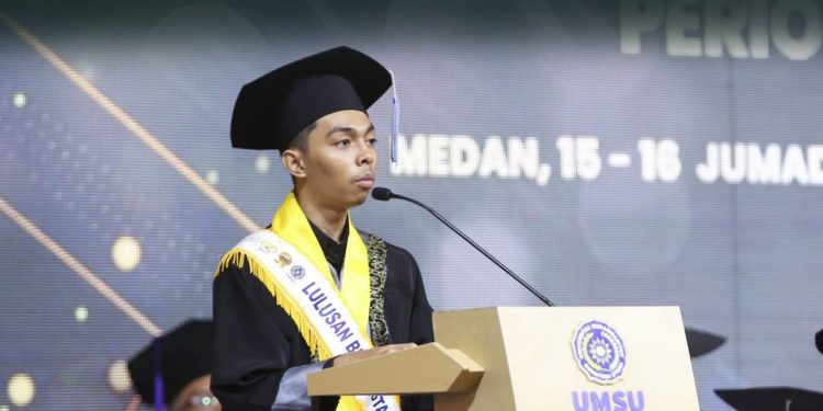 UMSU WISUDA 2.287 LULUSAN, ANAK BURUH BAGIKAN KISAH INSPIRATIF LOLOS IISMA KE EROPA