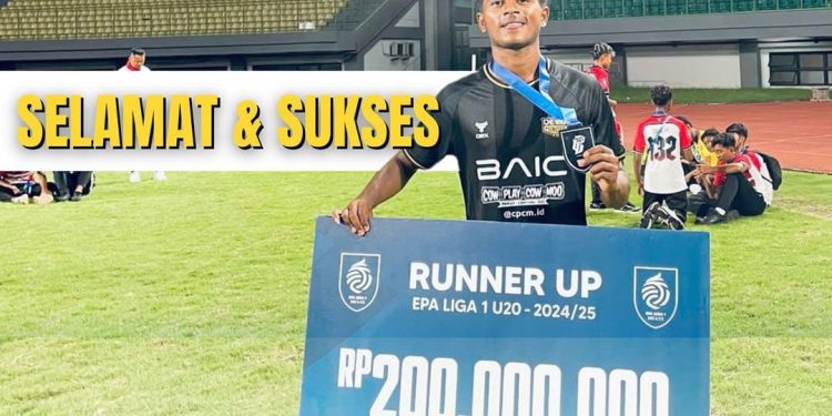 Mahasiswa UMSU, Raj Vireen, Bawa Dewa United Raih Runner-Up Elite Pro Academy Liga 1 U-20
