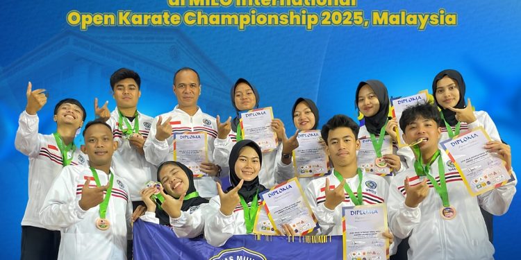 UMSU Raih 9 Medali di Kejuaraan Internasional Karate MILO 2025 di Malaysia