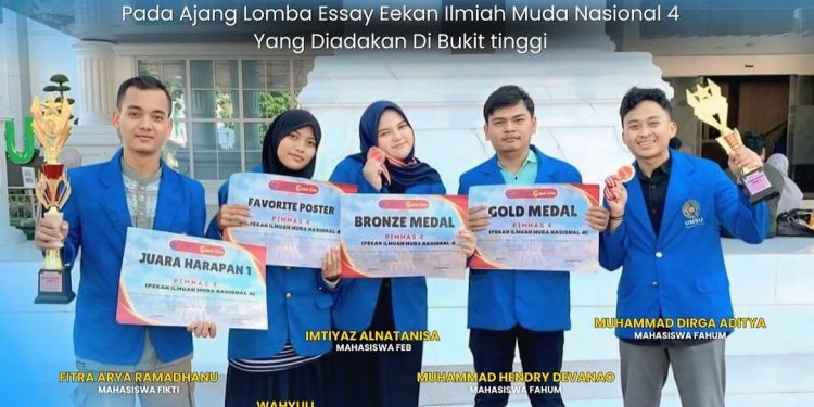 Mahasiswa UMSU Raih 4 Penghargaan di Ajang Lomba Essay Nasional di Bukittinggi