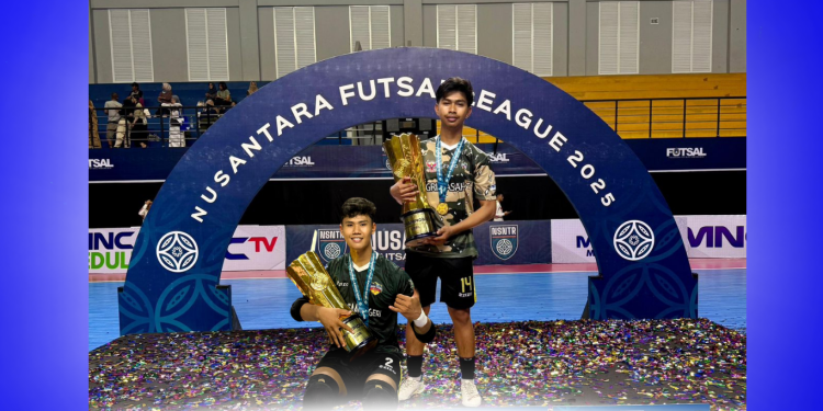 2 Pemain UKM Futsal UMSU Sabet Gelar Juara 1 di Nusantara Futsal League 2025