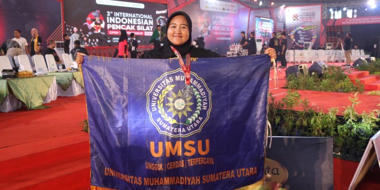 Mahasiswa UMSU Sabet Medali Perak di Kejuaraan Internasional Pencak Silat 2025