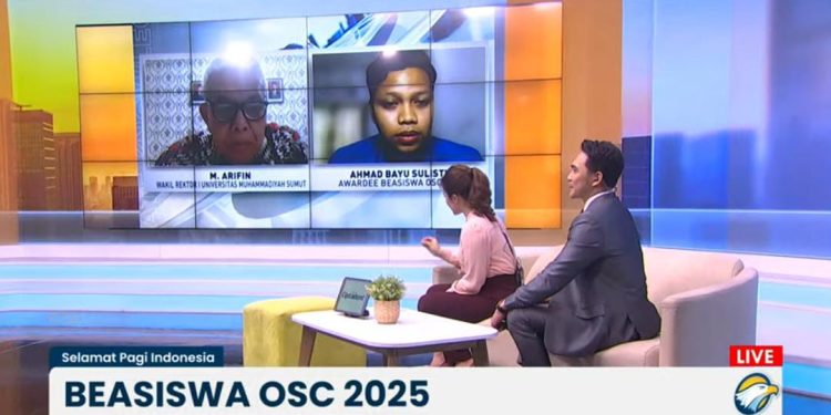 UMSU Tampil di Metro TV, Angkat Prestasi Internasional dan Roadshow OSC 2025