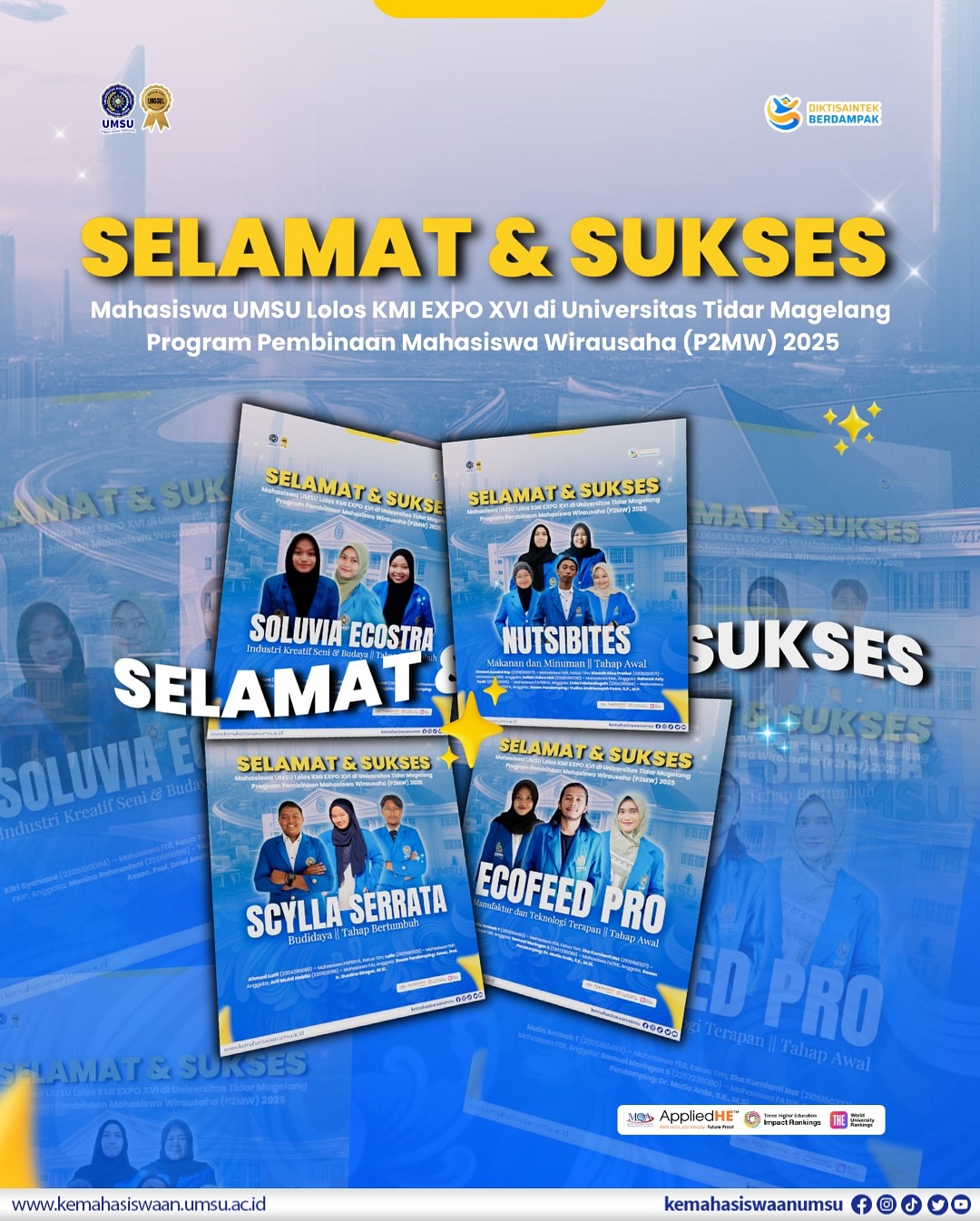 Empat Tim Mahasiswa UMSU Lolos KMI Expo XVI - Biro Kemahasiswaan dan ...