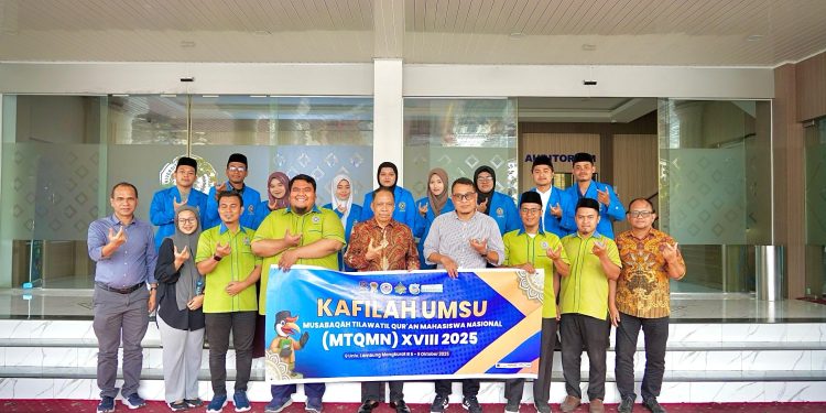 Rektor UMSU Lepas Kontingen MTQMN XVIII 2025