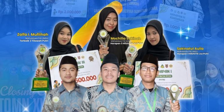 Mahasiswa UMSU Raih Enam Penghargaan di MTQMN XVIII 2025 di Kalimantan Selatan