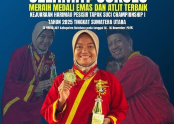 MAHASISWA FKIP UMSU RAIH DUA GELAR JUARA PADA KEJUARAAN PENCAK SILAT HPTSC I 2025