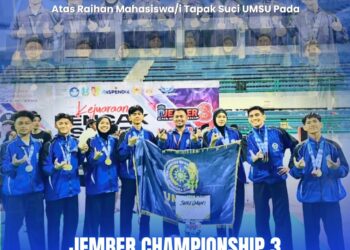 Tim Tapak Suci UMSU Sabet 9 Emas di Jember Championship 3