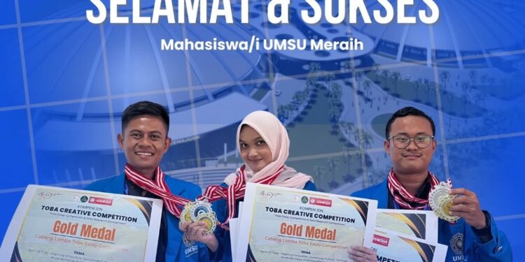 Tiga Mahasiswa Agroteknologi UMSU Borong Medali di Toba Creative Competition