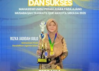 Mahasiswi UMSU Raih Juara 1 MTQ Kota Sibolga 2026