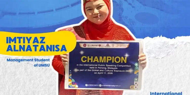 Mahasiswa UMSU Raih Champion Public Speaking Internasional di Malaysia