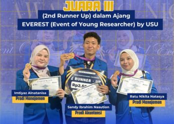 Tiga Mahasiswa UMSU Sabet Juara III EVEREST USU 2026