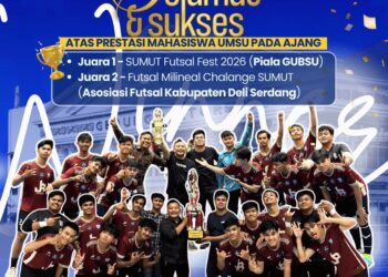 Tim Futsal UMSU Ukir Prestasi di Dua Ajang Bergengsi Sumatera Utara