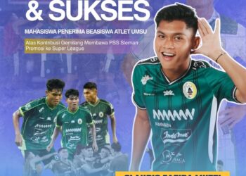 Mahasiswa UMSU Bersinar di Liga Nasional, Claudio Bawa PSS Sleman Naik Kasta