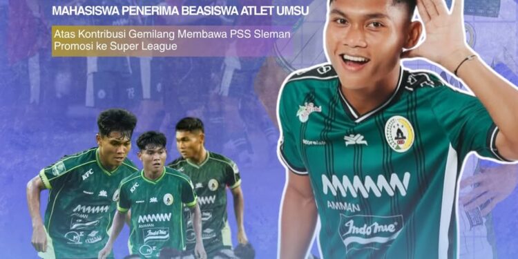 Mahasiswa UMSU Bersinar di Liga Nasional, Claudio Bawa PSS Sleman Naik Kasta